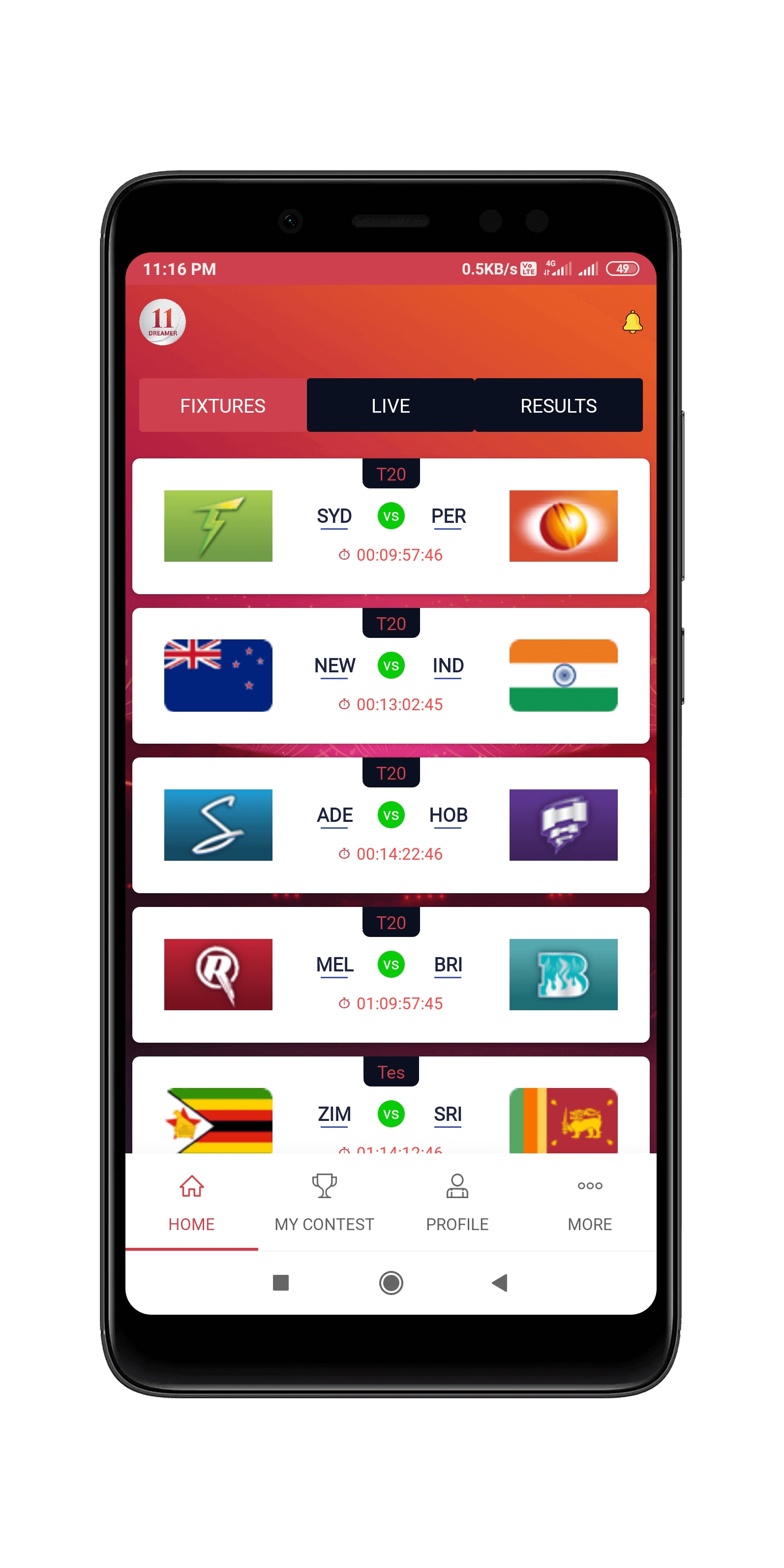 Cricket Fantasy App